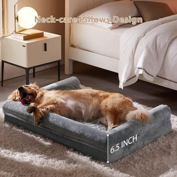 BFPETHOME Dog Beds for Large Dogs, Orthopedic Dog Bed for Medium Large Dogs,Big Waterproof Couch Dog Pet Bed with Removable Washable Cover - Image 2